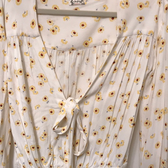 Free People Fourties Feels Printed Body Suit - Picture 8 of 8